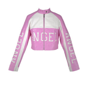 Angel In The Making Faux Leather Moto Jacket