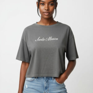 Santa Monica Boxy Cropped Tee