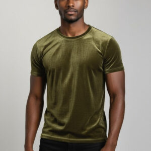 Velvet Crew Neck Tee