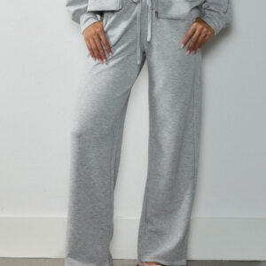 Wide-Leg Scuba Sweatpants