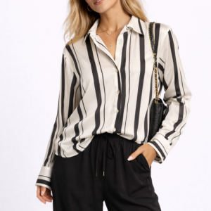 Satin Striped Shirt