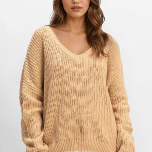 V-Neck Knit Sweater