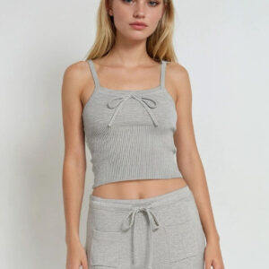 Ribbed Sweater-Knit Cami