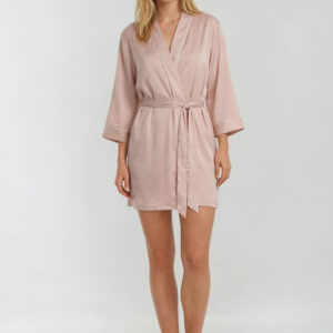 Piped-Trim Modal Robe
