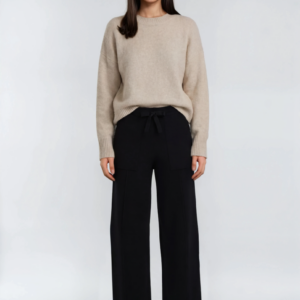 Drawstring Sweater Knit Pants