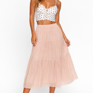 Chiffon Tiered Maxi Skirt