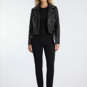 Faux Leather Moto Jacket