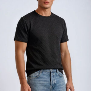 F21 Men Quilted Texture Tee