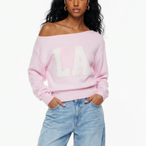 OFF THE SHOULDER SWEATSHIRT