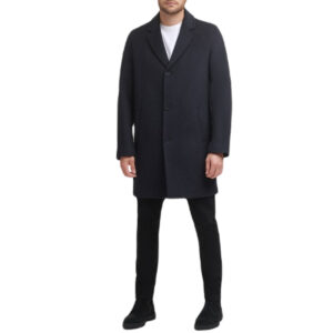 Mens Wool Coat Dark Heather Grey