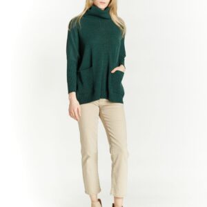 Cowl Pocket Sweater by Oat New York