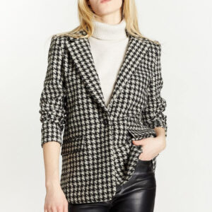 Boyfriend Blazer with Single Button Fastener