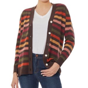 Jersey Stripe Long Varsity Cardigan