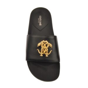 Gold Crest Leather Sport Slide