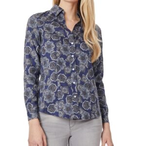 Button Down Navy Blouse