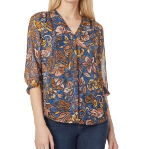 Pleat Front V-Neck Tunic