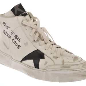 High Top Sneakers with Script Detail