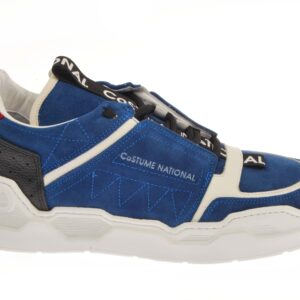 Low Top Blue Suede Trainer Sneakers