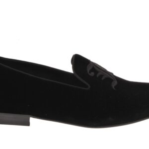 Embroidered Velvet Leather Loafer