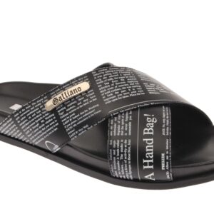 Cross Strap Newsprint Slide