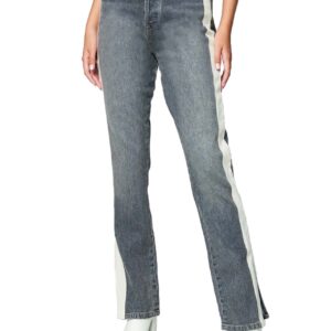 Split Hem Straight Leg Jeans