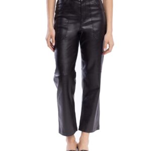 Vegan Leather Rib Cage Pant