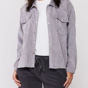 Carmele Long Sleeve Button Down Corduroy Jacket