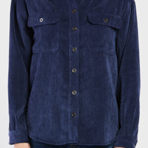 Carmele Long Sleeve Button Down Corduroy Jacket