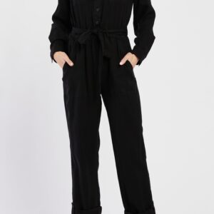 Black Frenzia Utility Jumpsuit
