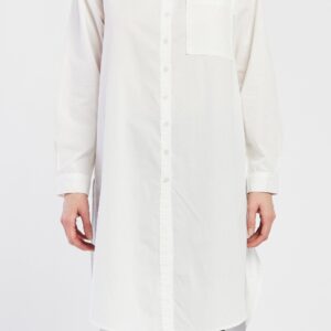 Quinton Long Sleeve Button Down Poplin Tunic