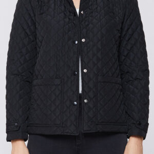 Rae Long Sleeve Snap Button Down Quilted Jacket