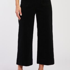Alyx Cropped Wide Leg Corduroy Pant Button Zip Closure