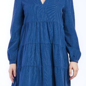 Sherin Long Sleeve Tiered Baby Doll Dress