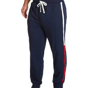 Red & White Bar Stripe Sweatpant