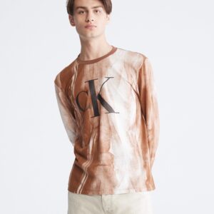 Long Sleeves Aop Monogram Crew Tee