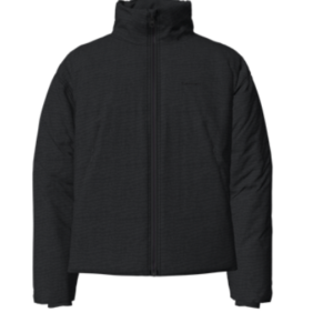 Long Sleeves Front Zipper Mock Neck Puffer Coat