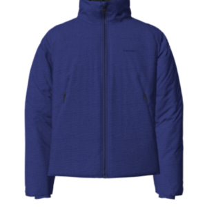 Long Sleeves Front Zipper Mock Neck Puffer Coat