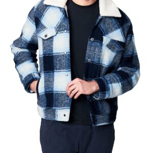 Plaid Shearling Jacket
