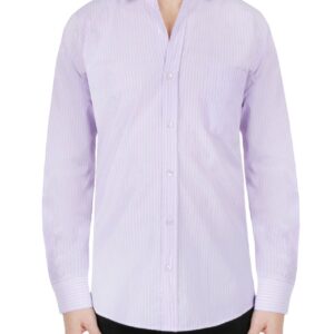 Purple Striped Dress Shirt