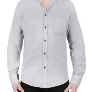 Gray Stripe Dress Shirt