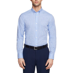 Tommy Hilfiger Slim Fit Ultra Wrinkle Free Cotton Stretch Check
