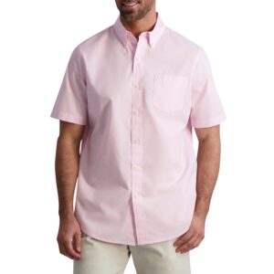 Chaps Men's Short Sleeve Recycled Poly Stretch Woven Shirt