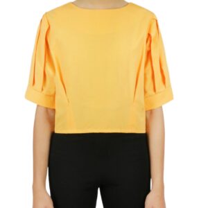 Cropped Tie Back Blouse