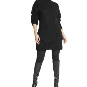Turtleneck Funnel Sweater Dress