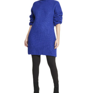 Turtleneck Funnel Sweater Dress