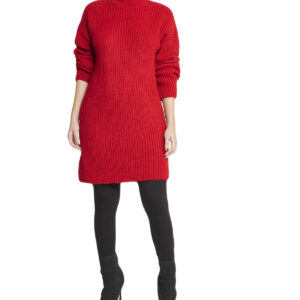 Turtleneck Funnel Sweater Dress