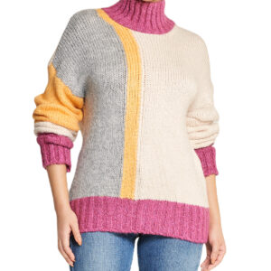 Color Block Tunic Sweater
