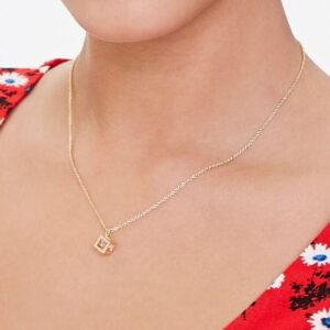 Cube Charm Necklace