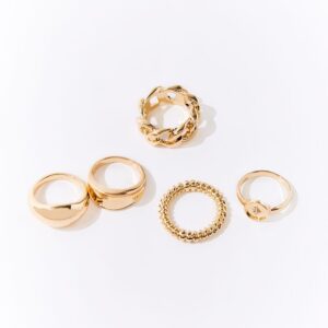 High-Polish Ring Set