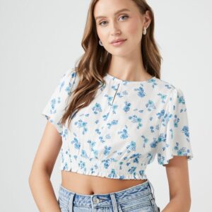 Floral Print Crop Top